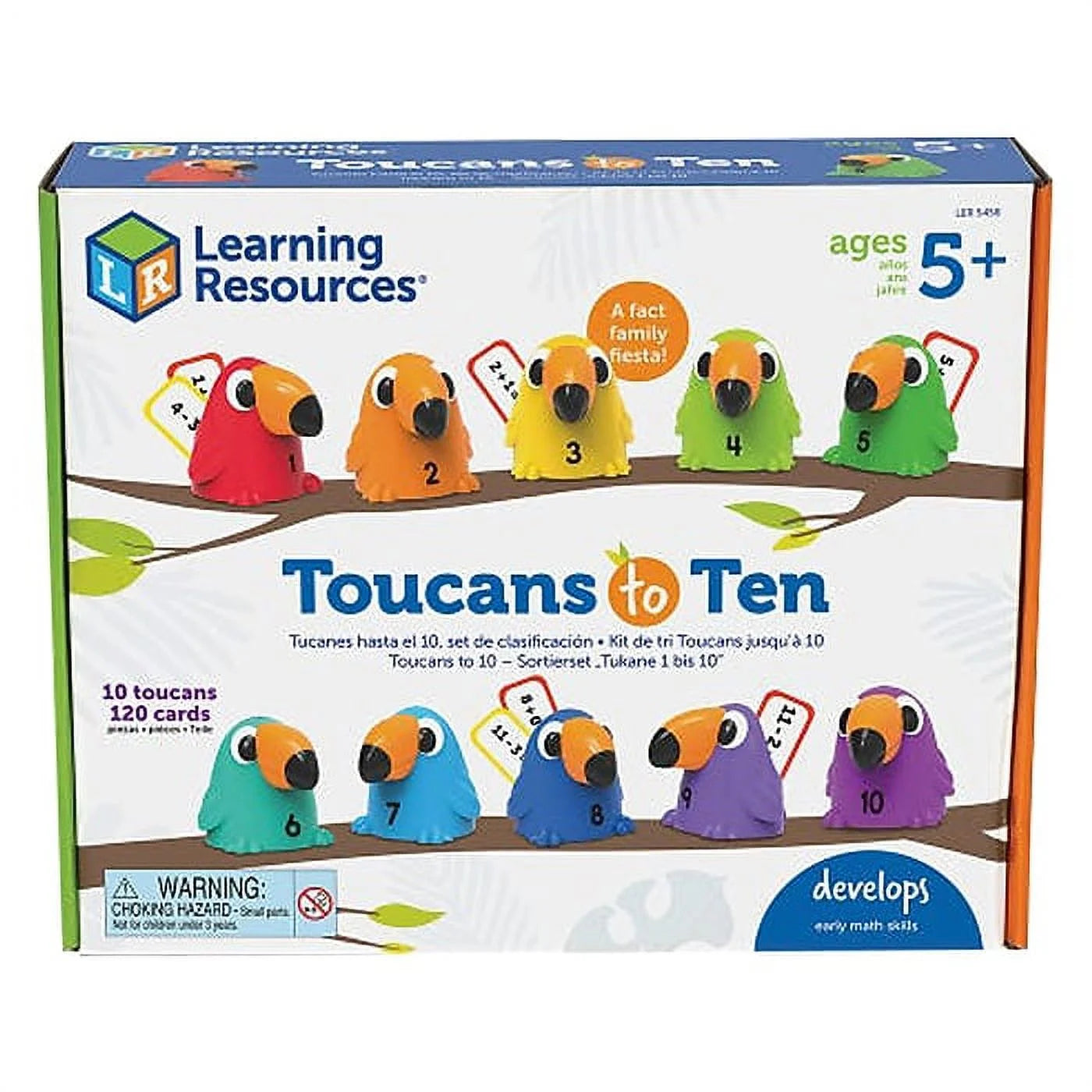 Toucans to 10 Sorting Set, Counting & Sorting, Early Math Skills Toy, Ages 5+